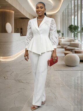 Rosalind White Suit Set